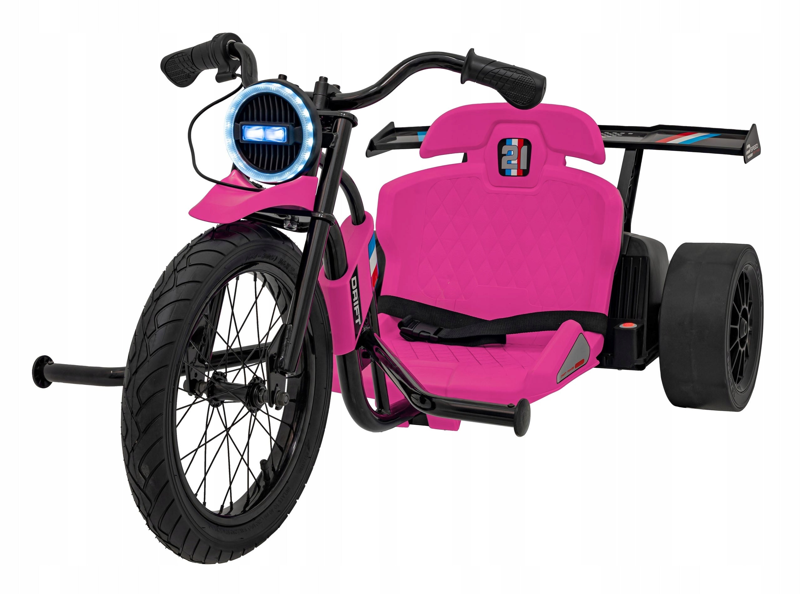 Battery vehicle DRIFT BIKE 21 powerful 2 motors 2 BATTERIES drift Color pink
