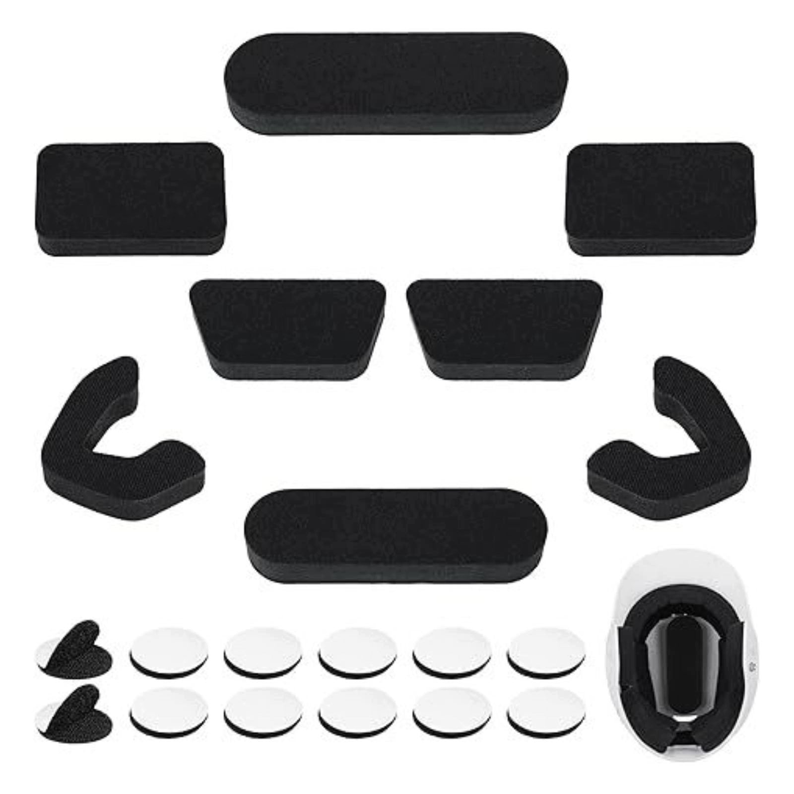 Batting Helmet Padding 2cm Thickened, Protective Cushioning Black