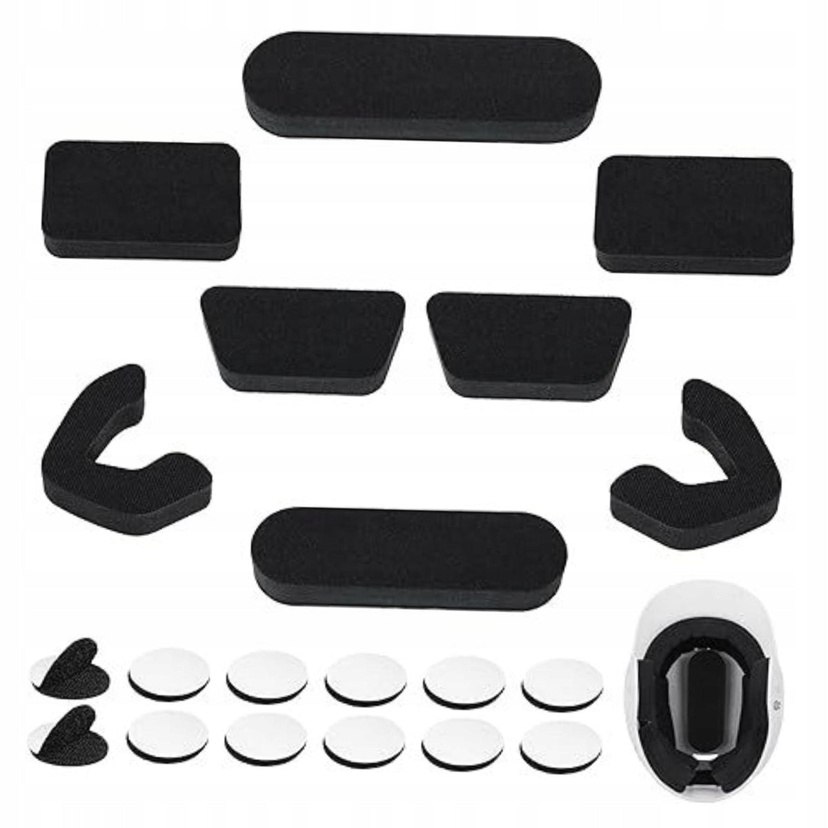 Batting Helmet Padding Sport Helmets Pad Soft Foam Universal Black Manufacturer no brand