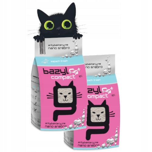 Bazyl Ag+ Compact Fresh 0,7-2 mm bentonite cat litter 20l