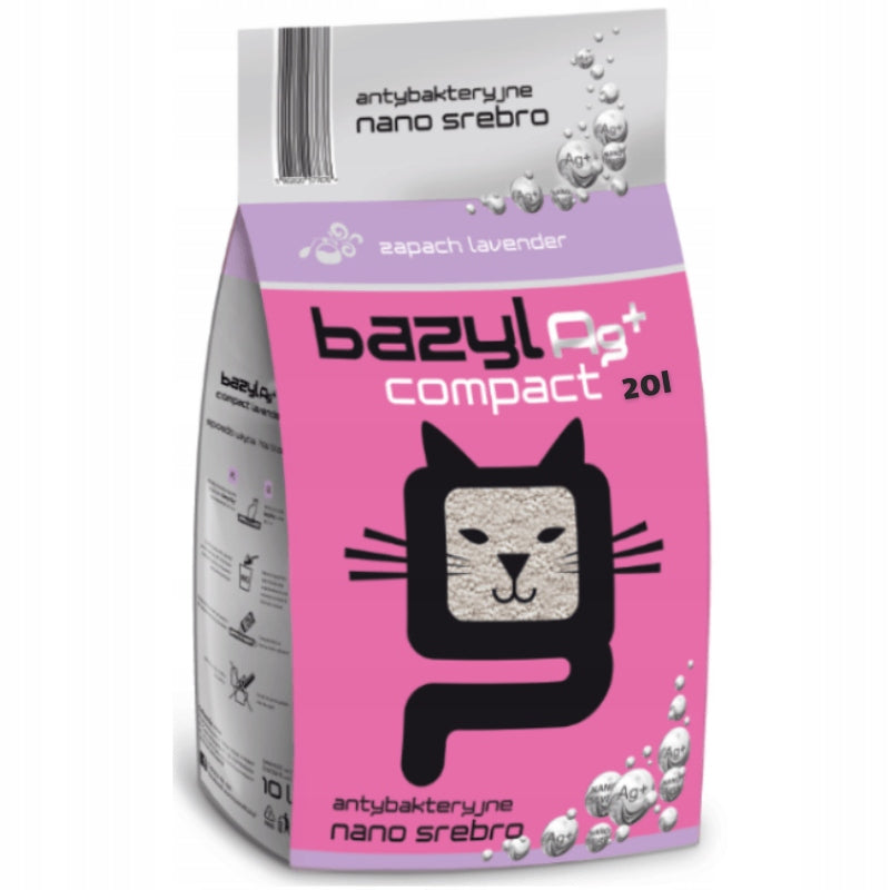 Bazyl Ag+ Compact bentonite cat litter with 20L nanosilver Manufacturer code 5902020577812