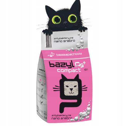 Bazyl Ag+ Compact bentonite cat litter with nano silver 10l