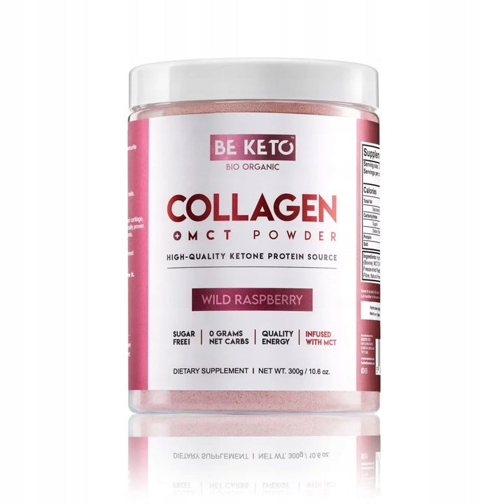BeKeto Collagen with MCT oil - Wild Raspberry 300G BE KETO