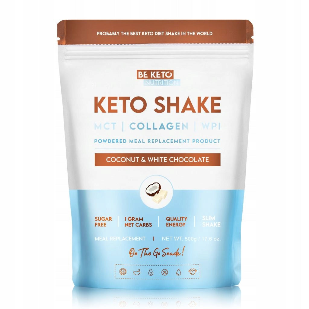 BeKeto Diet Keto Shake - Coconut & White Chocolate 500g