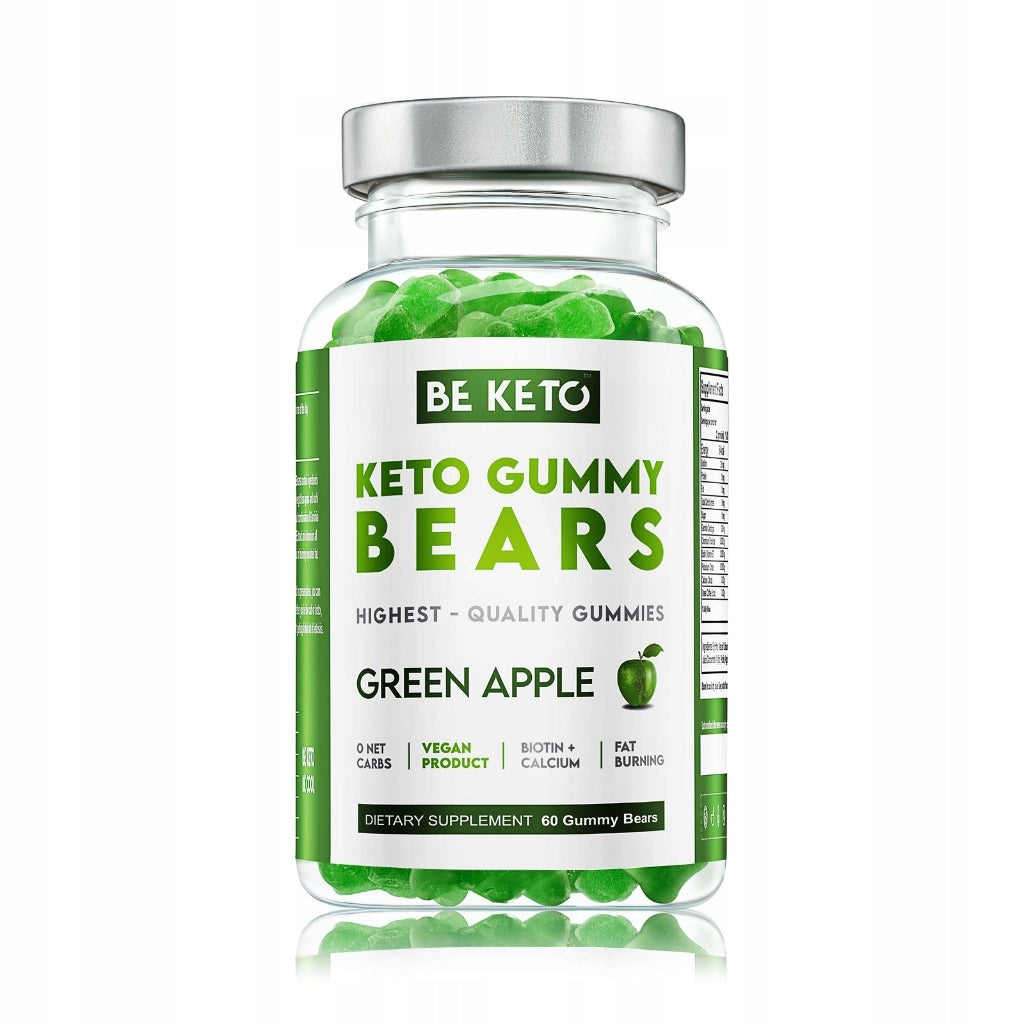 BeKeto Jellies Bears Green Apple 60 jellies