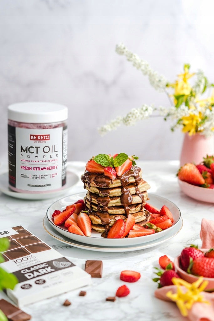 BeKeto MCT Oil Powder - Fresh Strawberry 300g BE KETO Expiration date at least six months from the date of purchase