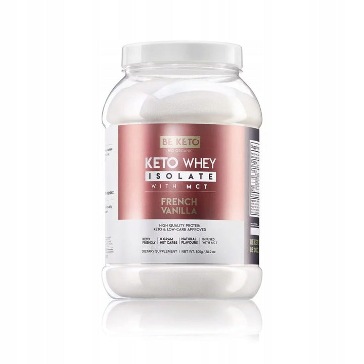 BeKeto Protein Isolate with MCT -French Vanilla 800g BE KETO
