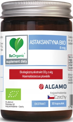 BeOrganic Astaxanthin BIO 8mg x 30 caps. HEART JOINTS VISION