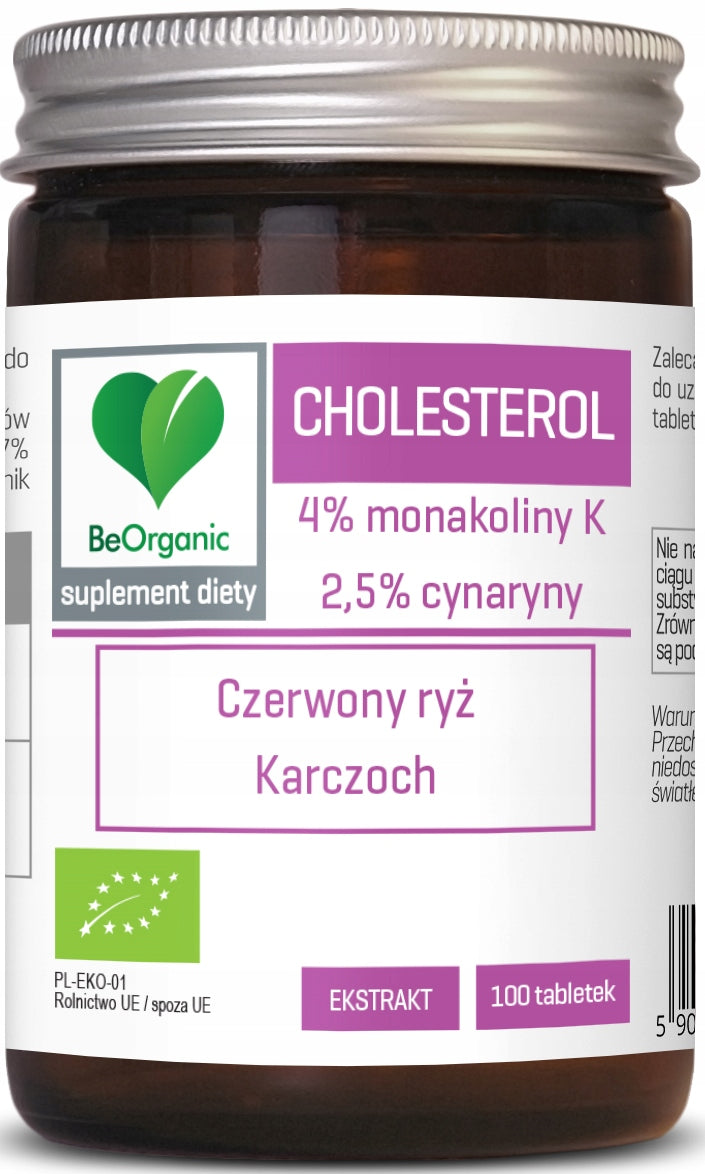 BeOrganic (aliness) - Cholesterol | Monacolin, Cynarin | 100 tab + FREEBIE Packaging status original