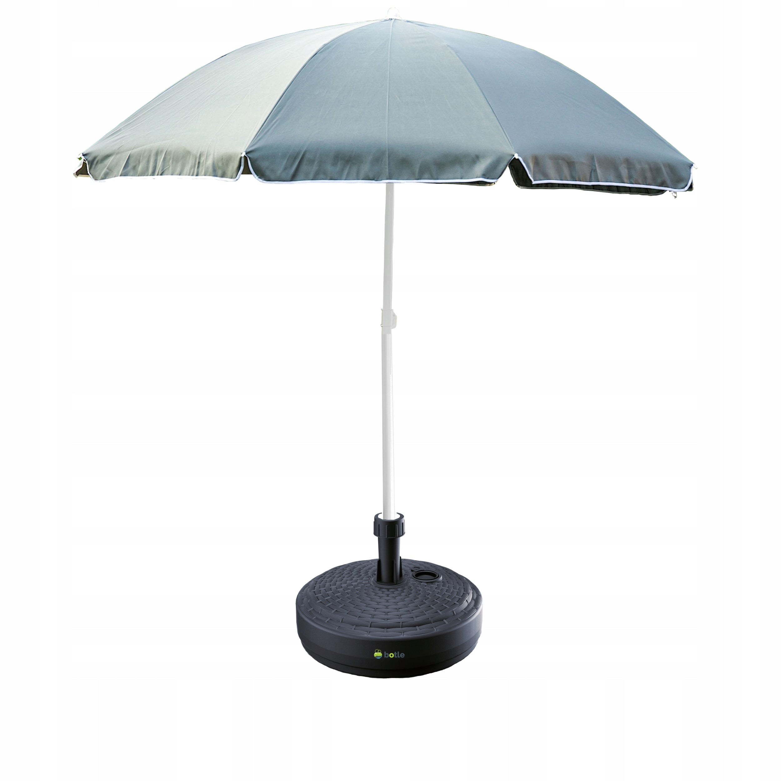 Beach Garden Umbrella 240cm Large Broken With Base Stand Round Set Color gray