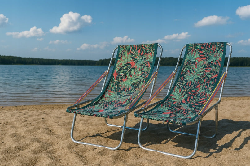 Beach Lounger Folding For Bag Lightweight Hiking Up To 150kg Aluminum Strong Kind sunbed