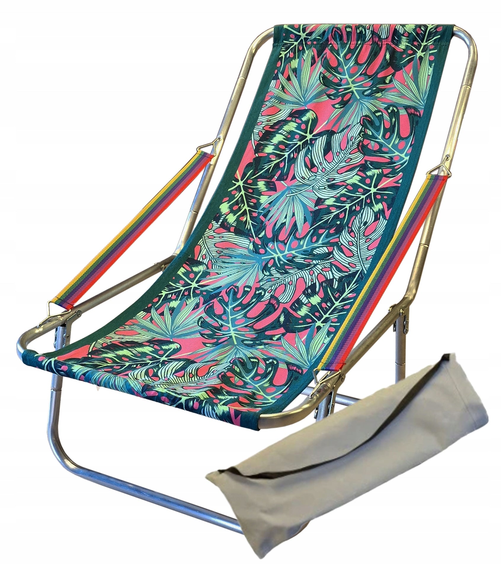 Beach Lounger Folding For Bag Lightweight Hiking Up To 150kg Aluminum Strong