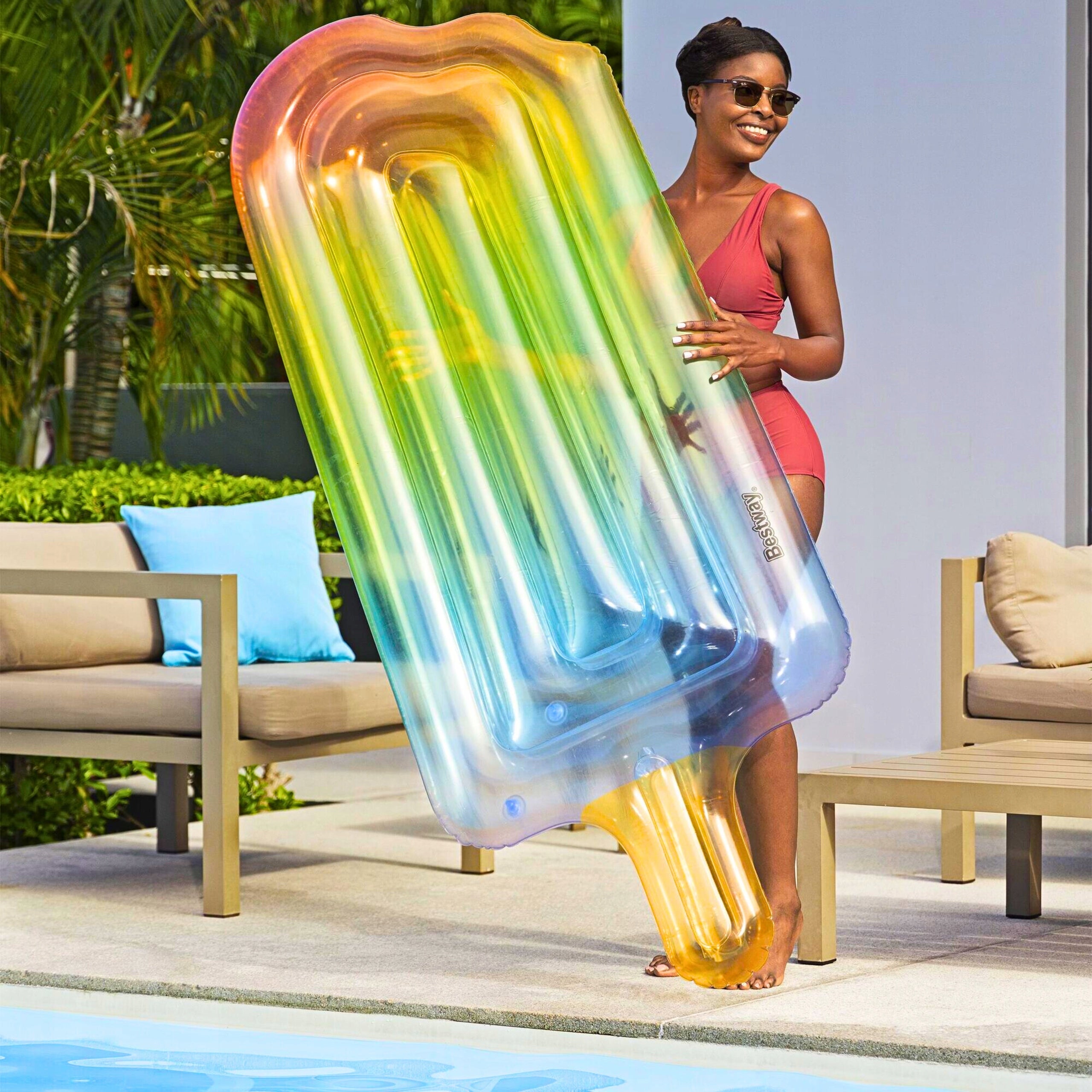 Beach Over Water Inflatable Mattress For Swimming Pool Ice Large Pontoon Packaging status original