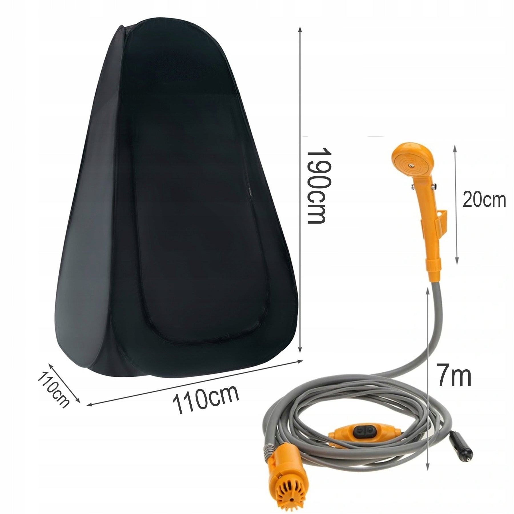 Beach Tent Changing Room Portable Toilet+ Tourist Shower 12V Manufacturer code K59PP