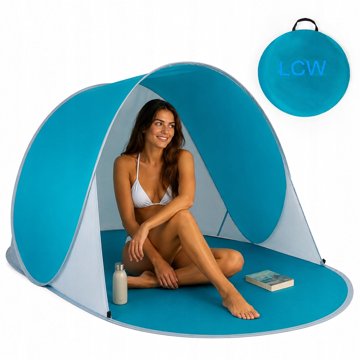 Beach Tent Self Deploying Automatic 195x120x85 UV Protective Herring