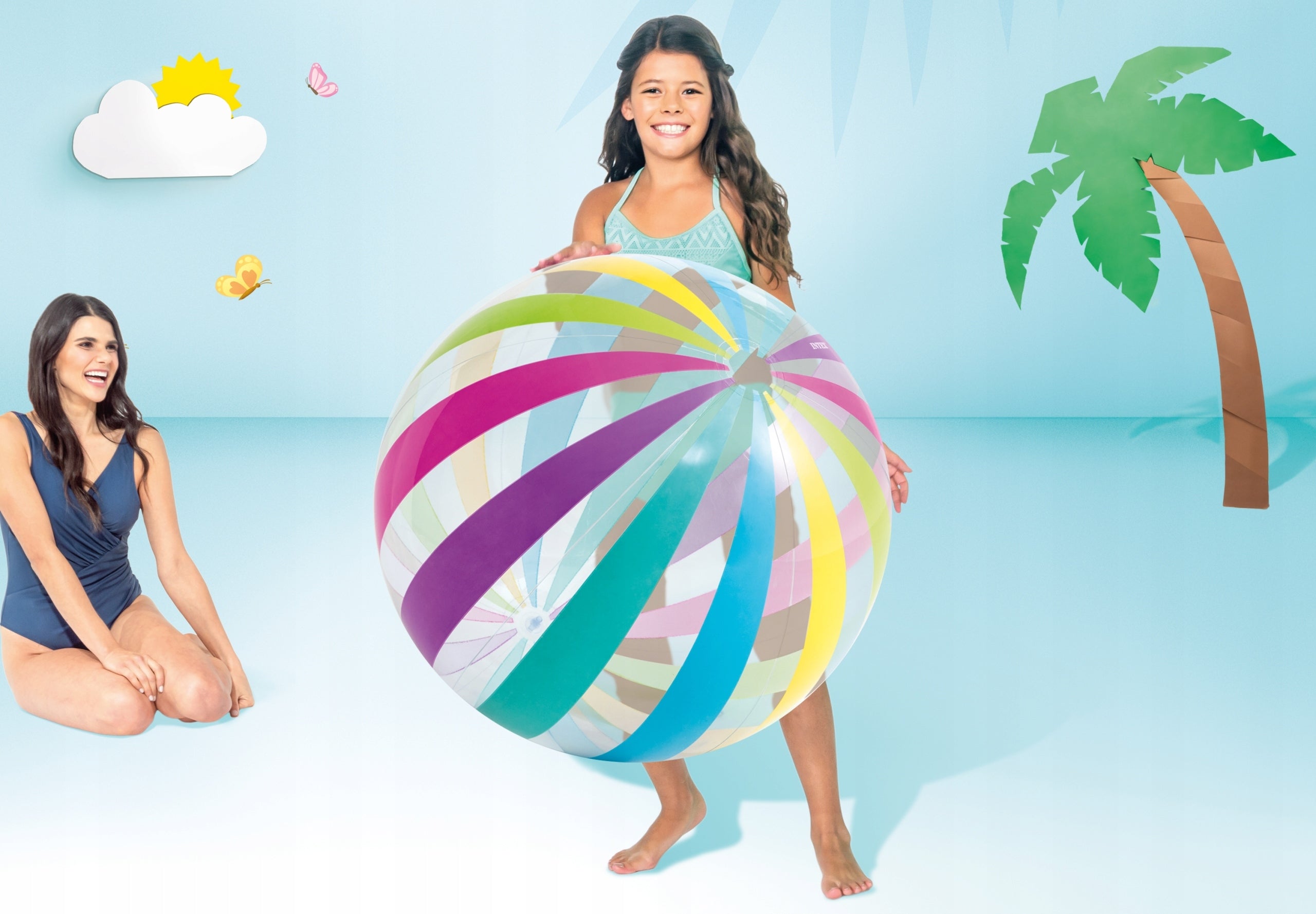 Beach ball Jumbo Giant 107 cm Intex HIT Packaging status original
