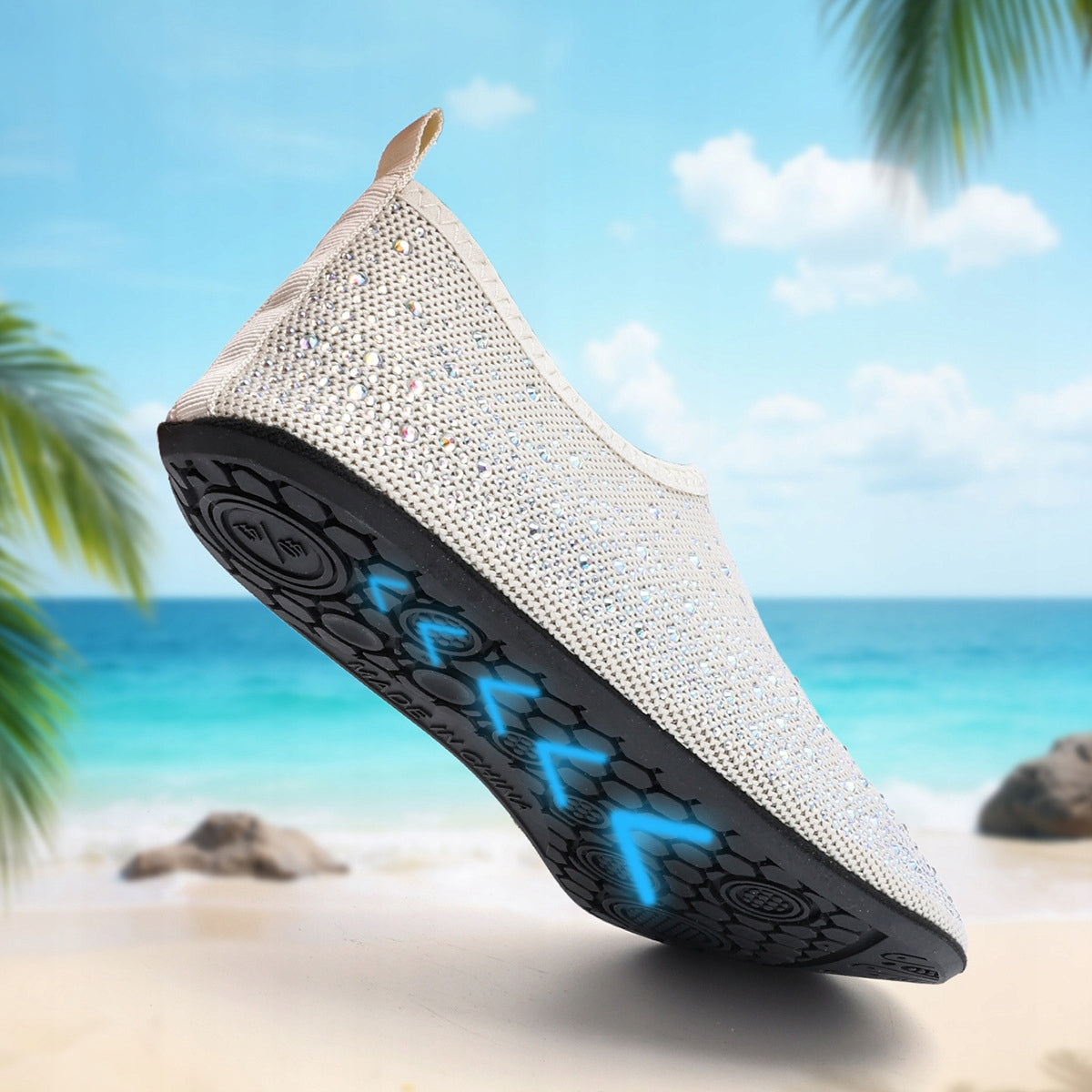 Beach shoes for water and yoga with crystals. Quick-drying and non-slip EAN (GTIN) 4037117885059