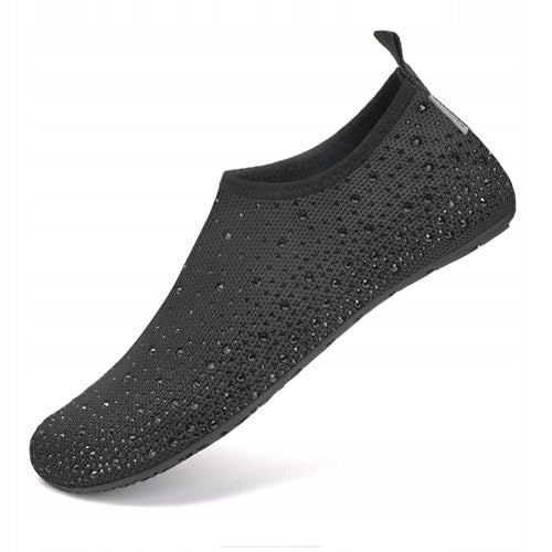 Beach shoes for water and yoga with crystals. Quick-drying and non-slip Model asdfghjkl