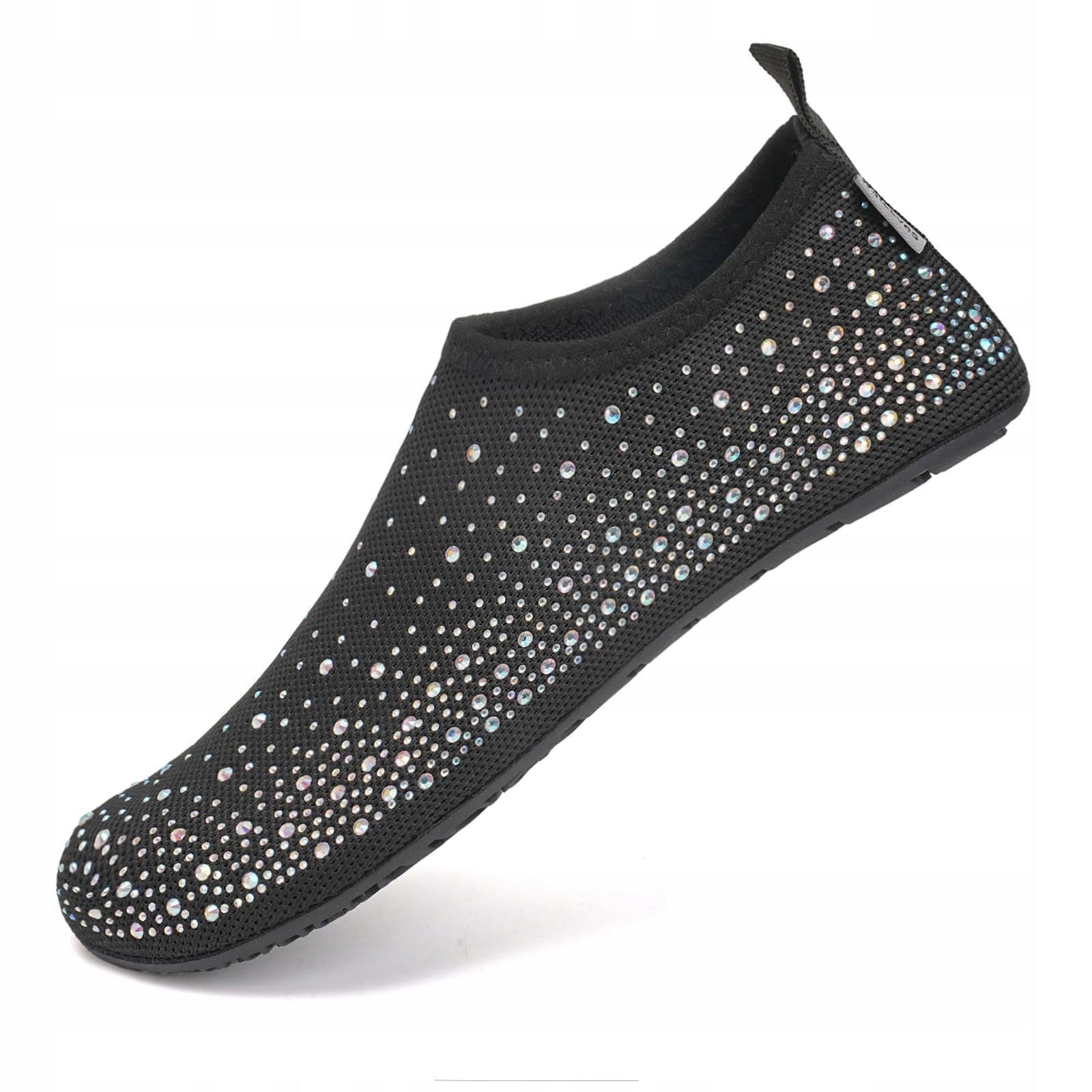 Beach shoes for water and yoga with crystals. Quick-drying and non-slip Size 38,5