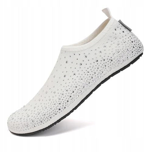 Beach shoes for water and yoga with crystals. Quick-drying and non-slip