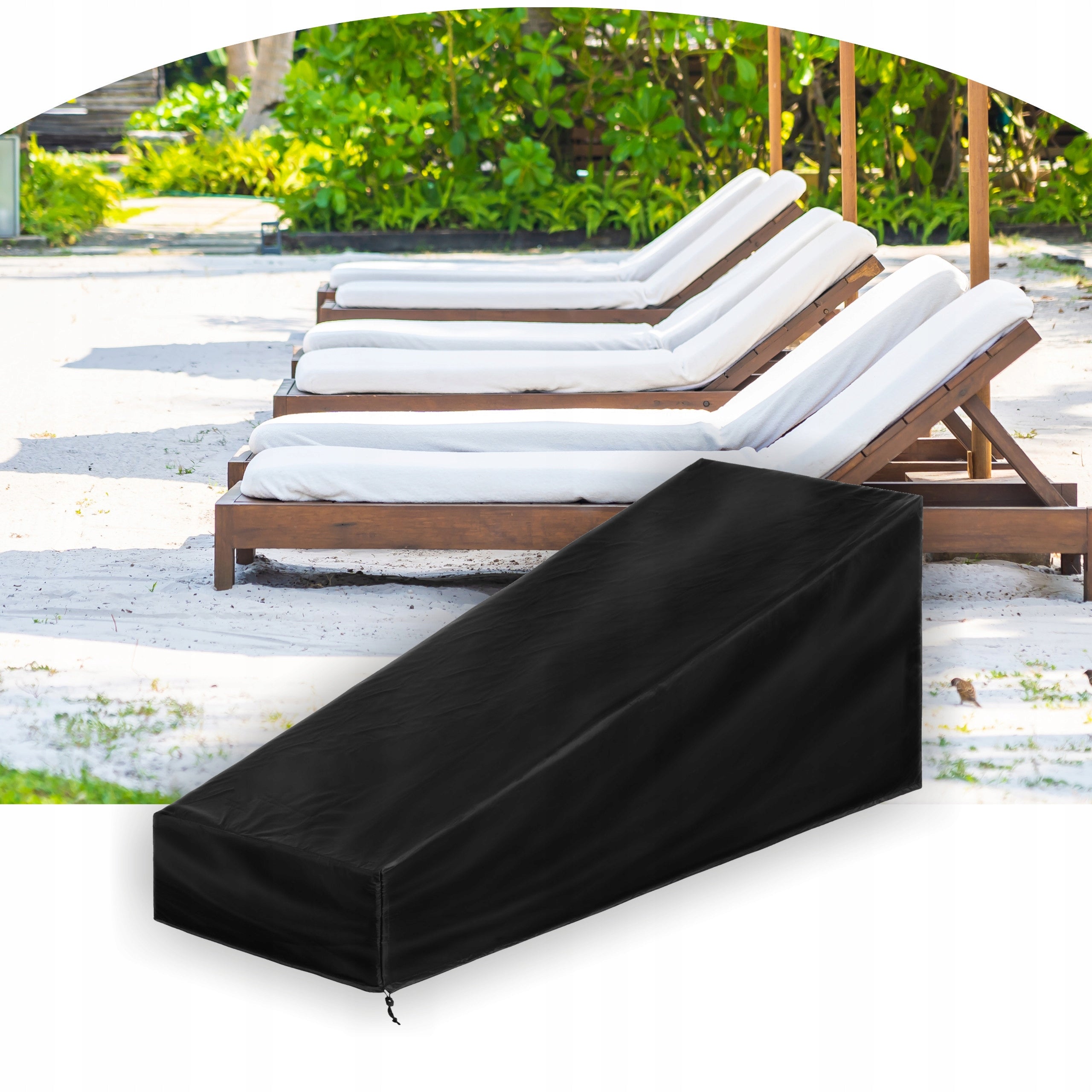 Beach sun lounger cover, Waterproof protective Tarpaulin 200x75cm Packaging status original