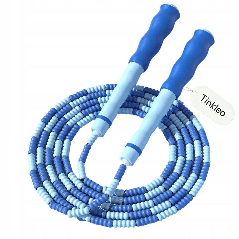Beaded Jump Rope for Children 2,8 m blue Packaging status original