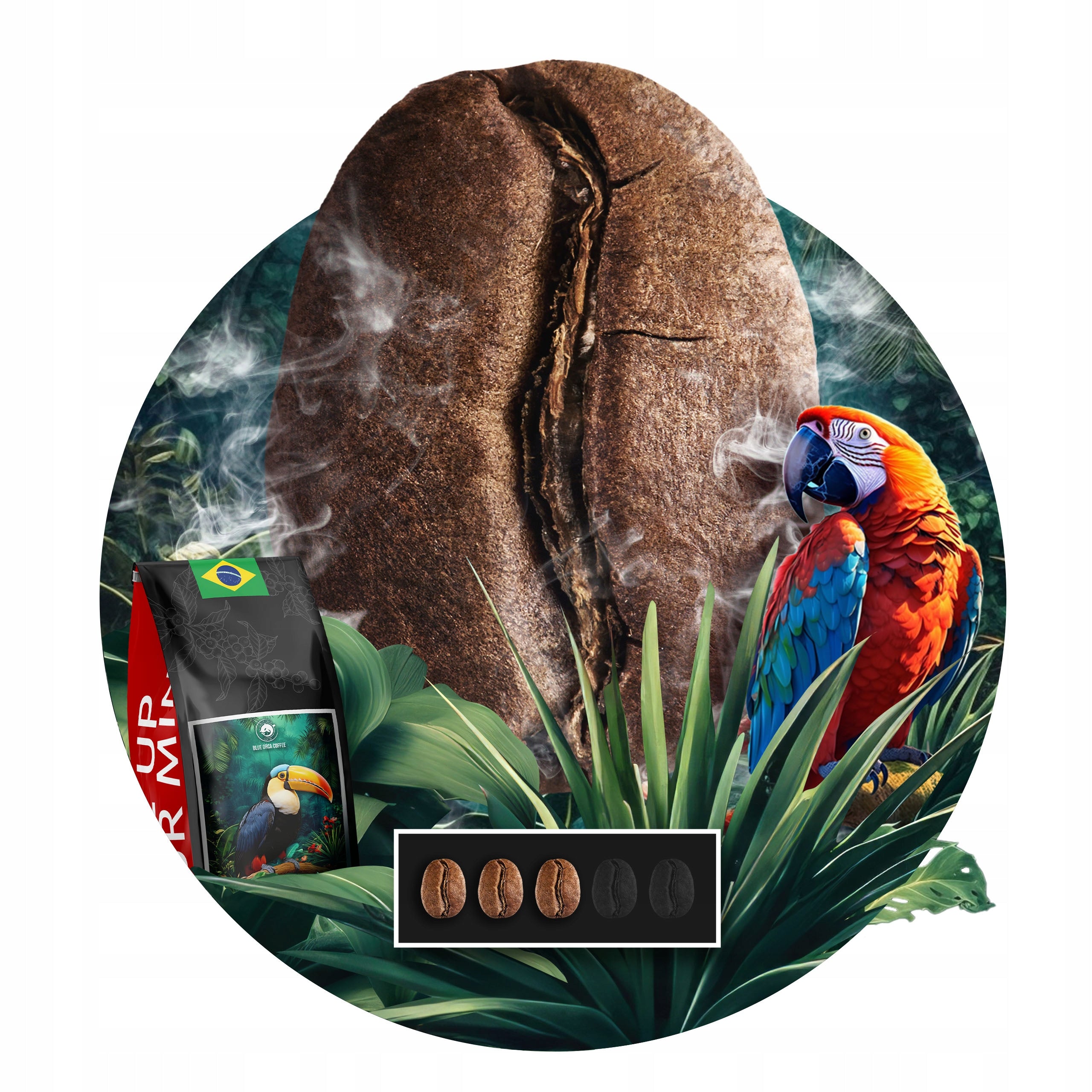 Bean Coffee 1kg Brazil Cerrado Freshly Roasted Arabica 100% SingleOrigin Manufacturer code KAWA ZIARNISTA Brazylia 1kg 100% Arabica