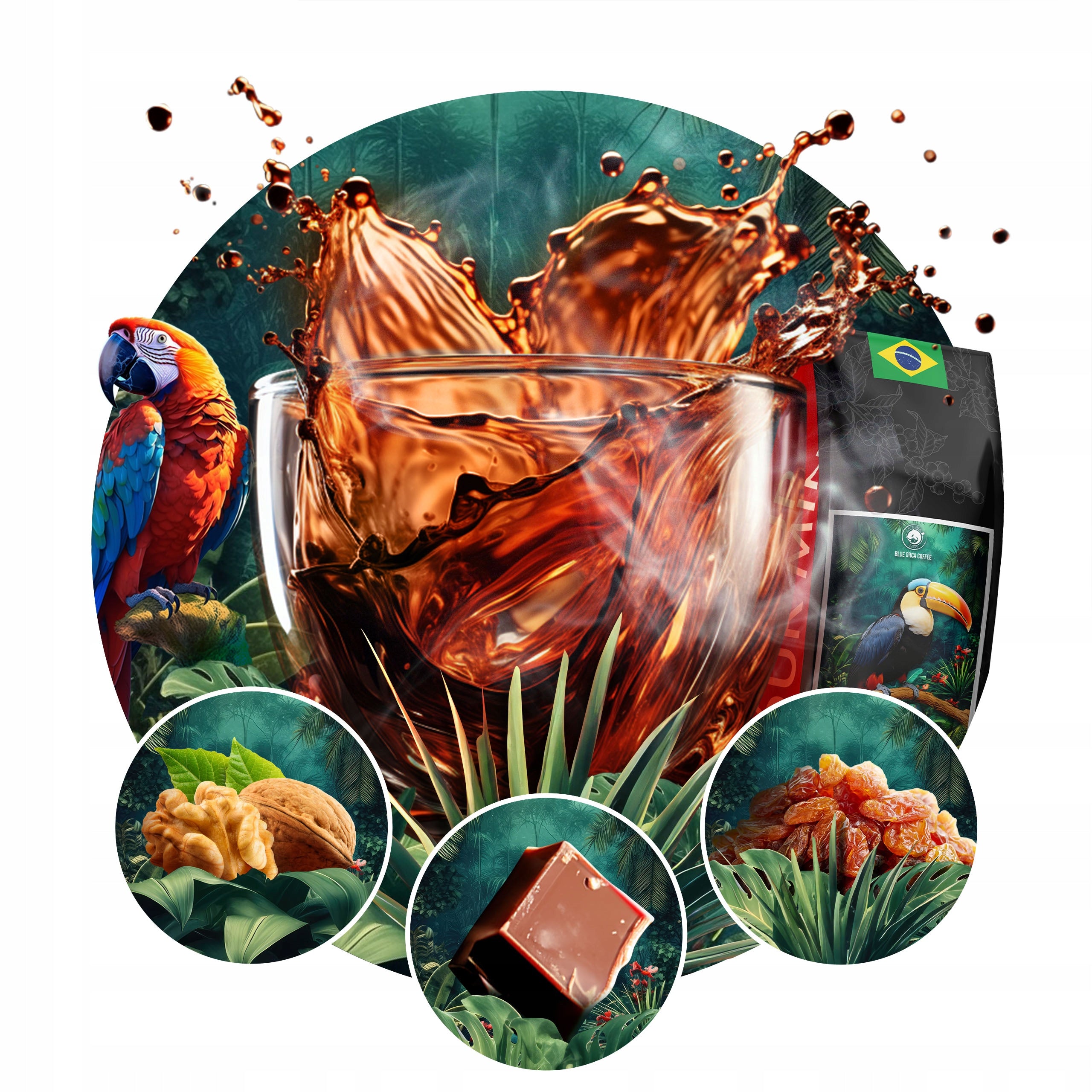 Bean Coffee 1kg Brazil Cerrado Freshly Roasted Arabica 100% SingleOrigin Packaging status original