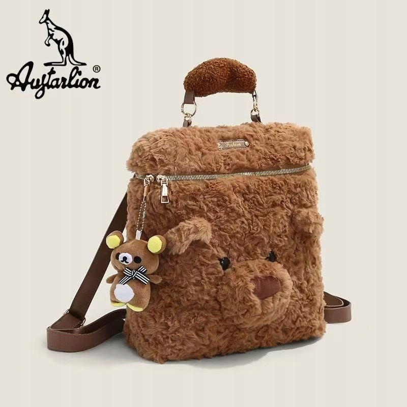 Bear Plush Girls Backpack Girls Backpack + Bear Pendant Manufacturer code DEDF7848