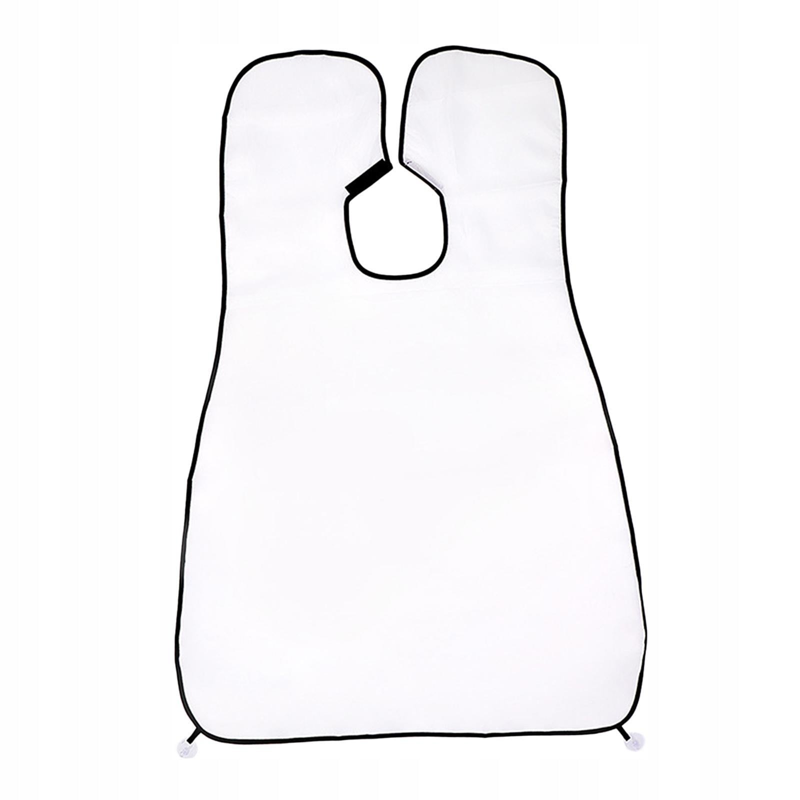 Beard Shaving Bib The Smart Way to Shave Beard Trimming Apron white