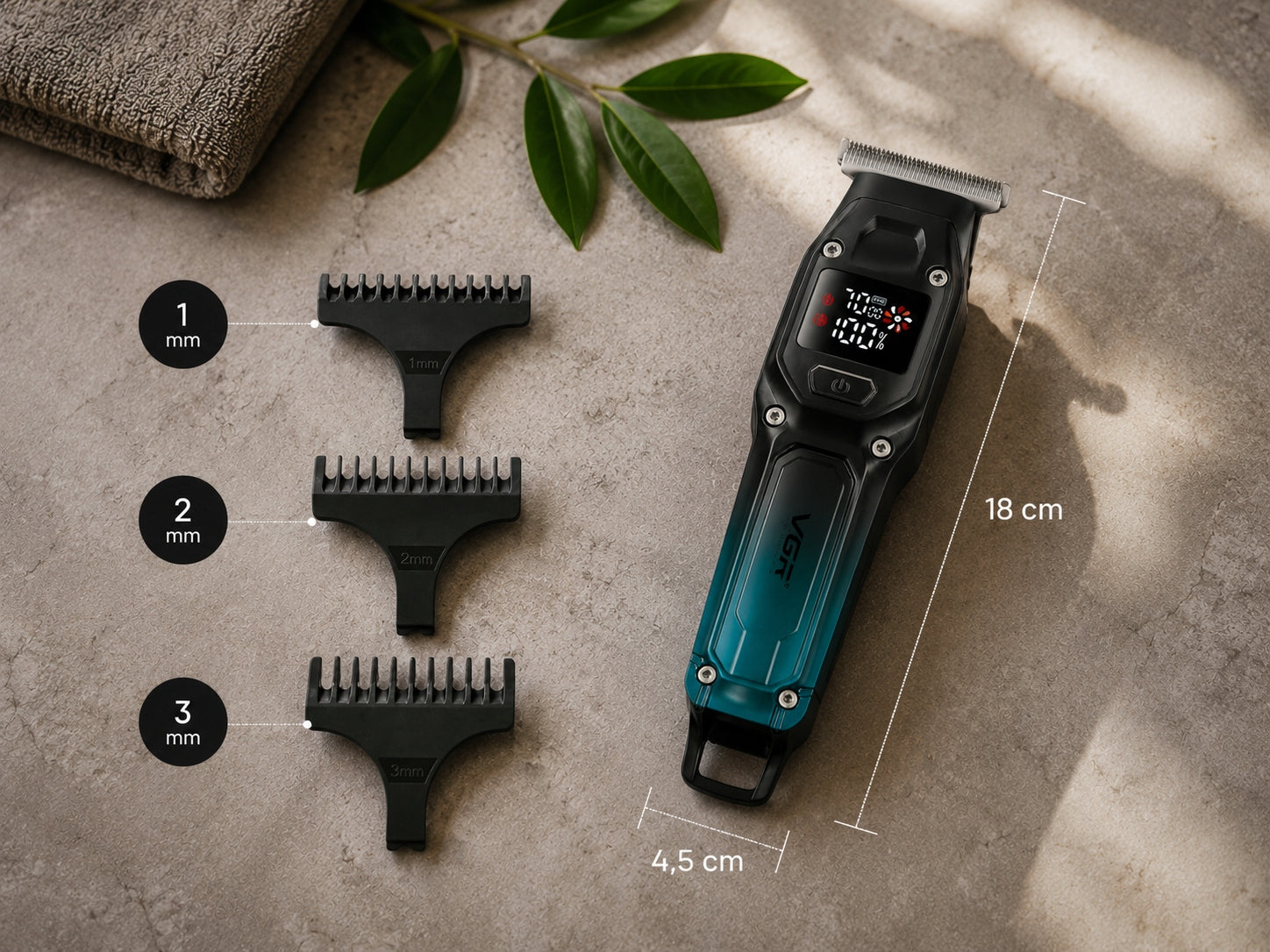 Beard Trimmer VGR Wireless LED Beard Trimmer Precision Medical device no