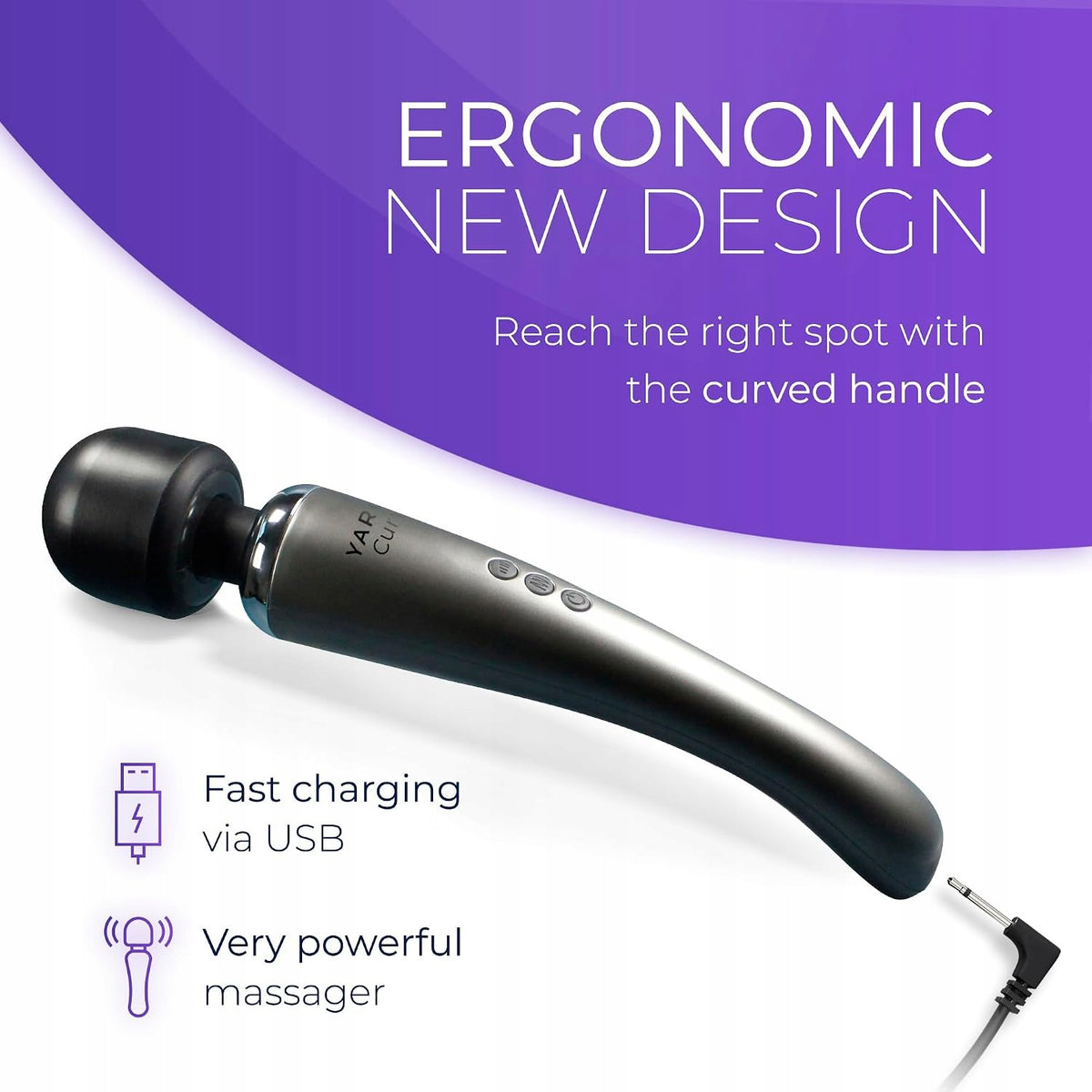 Beautiful High Power Massager 8 Speeds 3h Work GIFT IDEAL FOR WOMEN Packaging status original