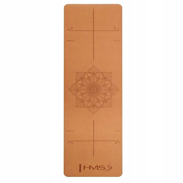 Beautiful Premium Yoga Exercise Mat Stable Soft 6MM With Pattern HMS Color brown