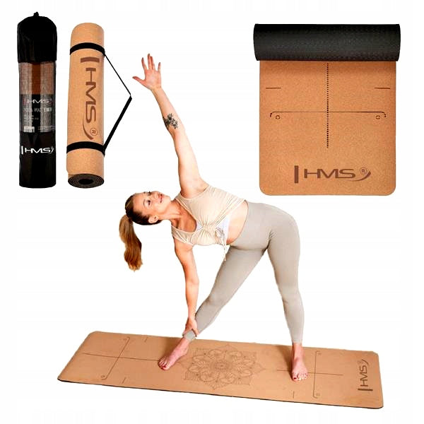 Beautiful Premium Yoga Exercise Mat Stable Soft 6MM With Pattern HMS