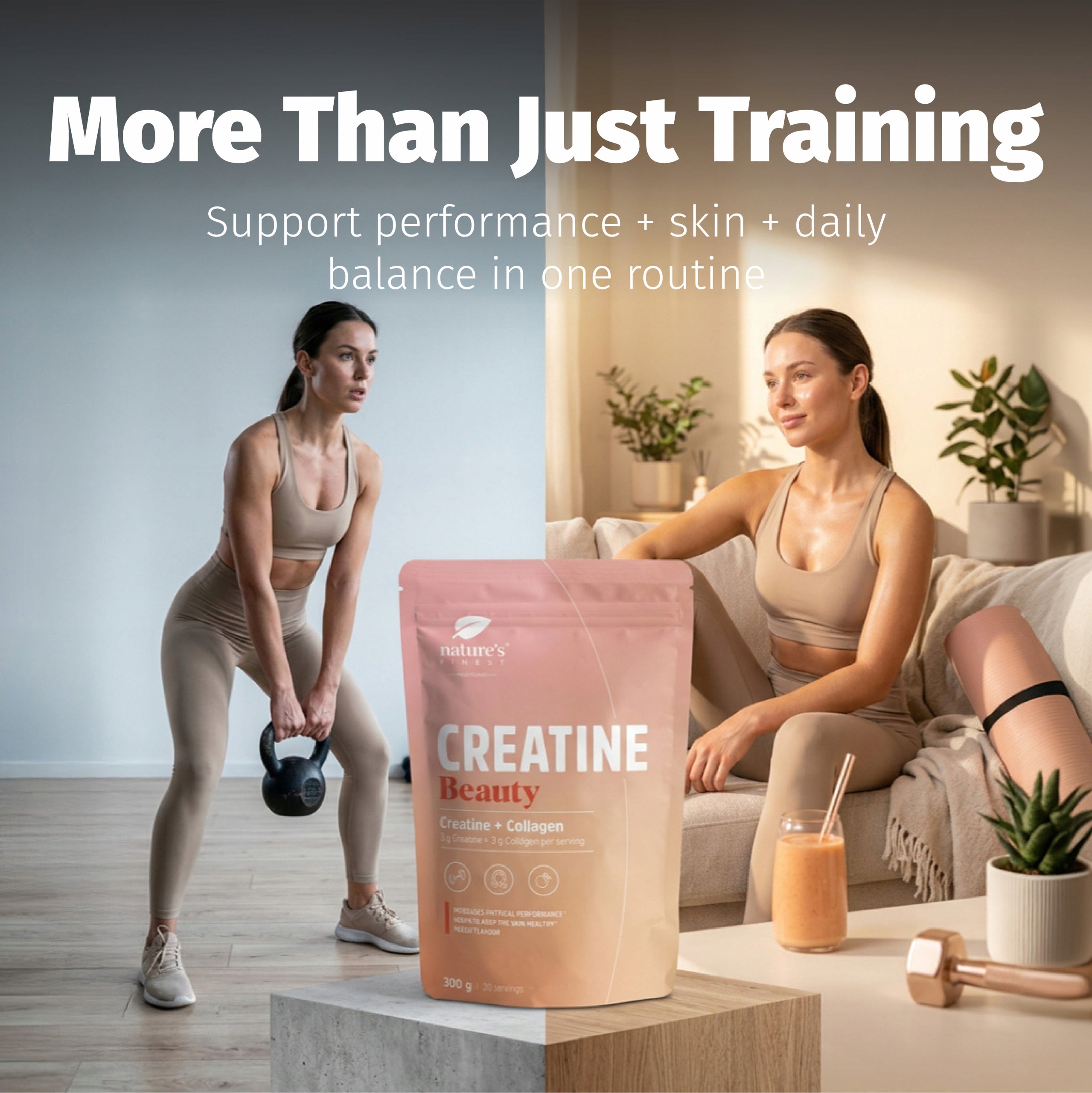 Beauty Creatine - Creatine, Collagen, Biotin and Vitamins, 300g - Peach Medical device no