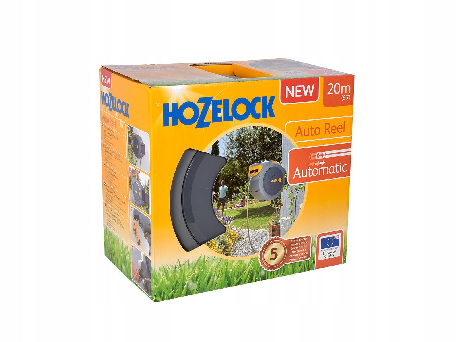 Wandmontierter Bewässerungsschlauchaufroller Hozelock Auto Reel, 25 m 