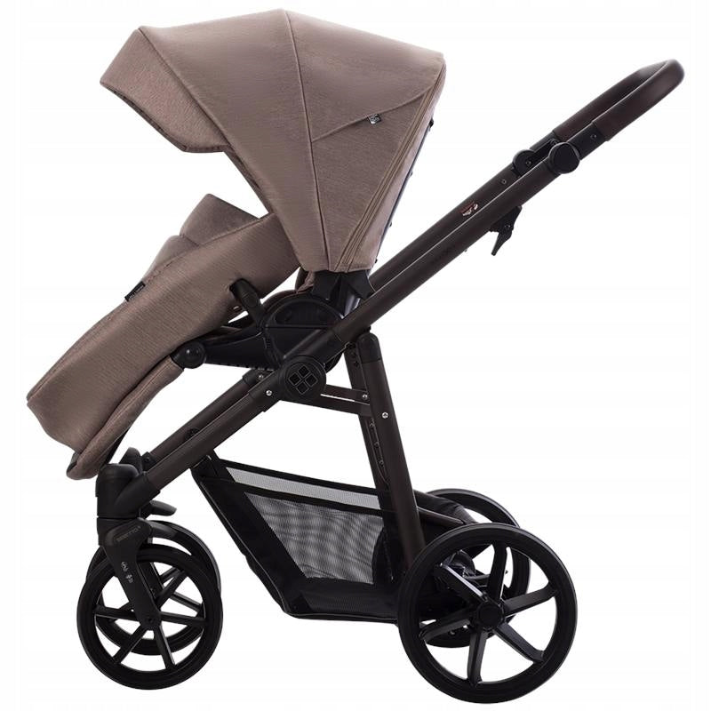 Bebetto Fluxo 02 Brown stroller with sliding seat Packaging status original