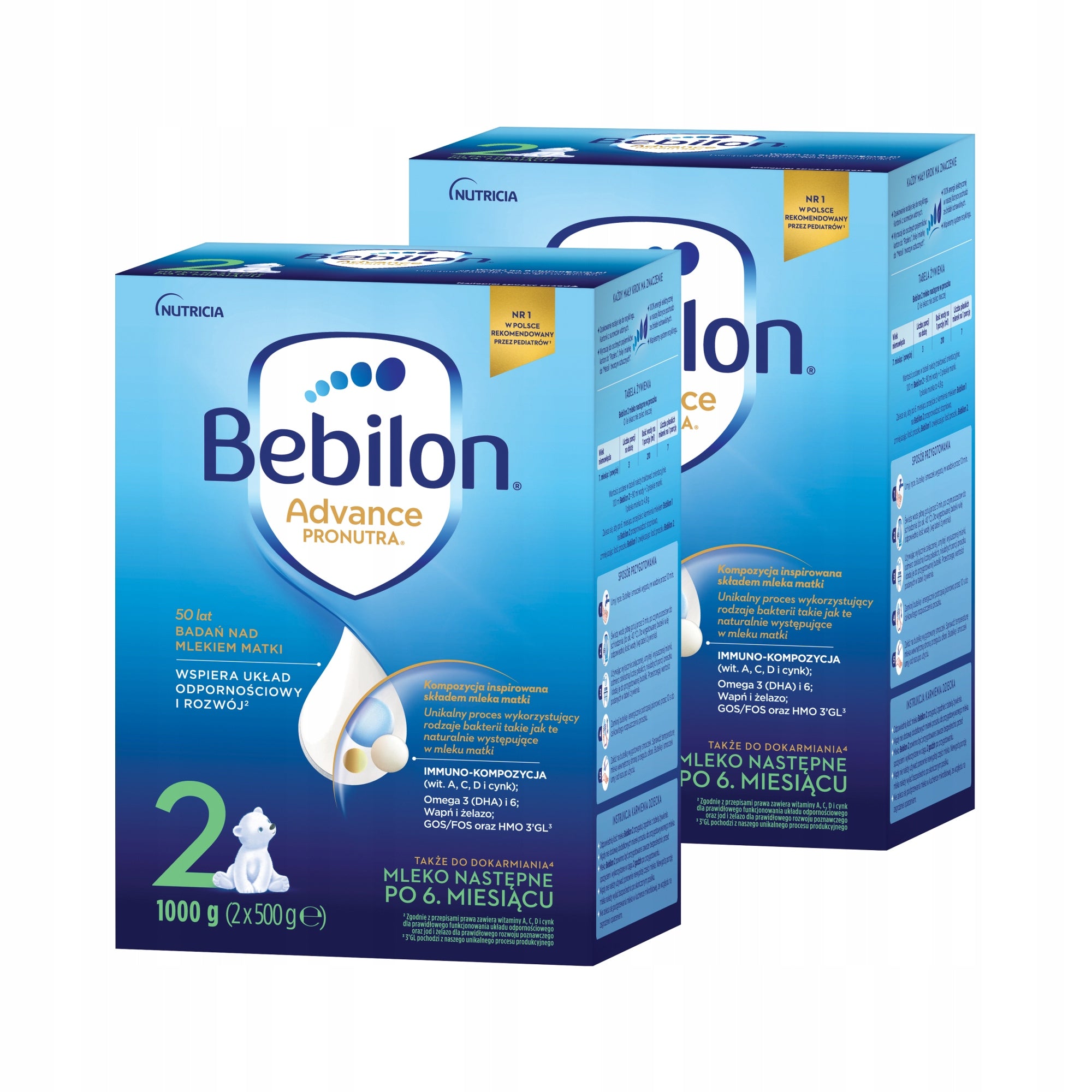 Bebilon 2 Pronutra Milk next SET 2x 1000 g + FREEBIE! Manufacturer code 062920608
