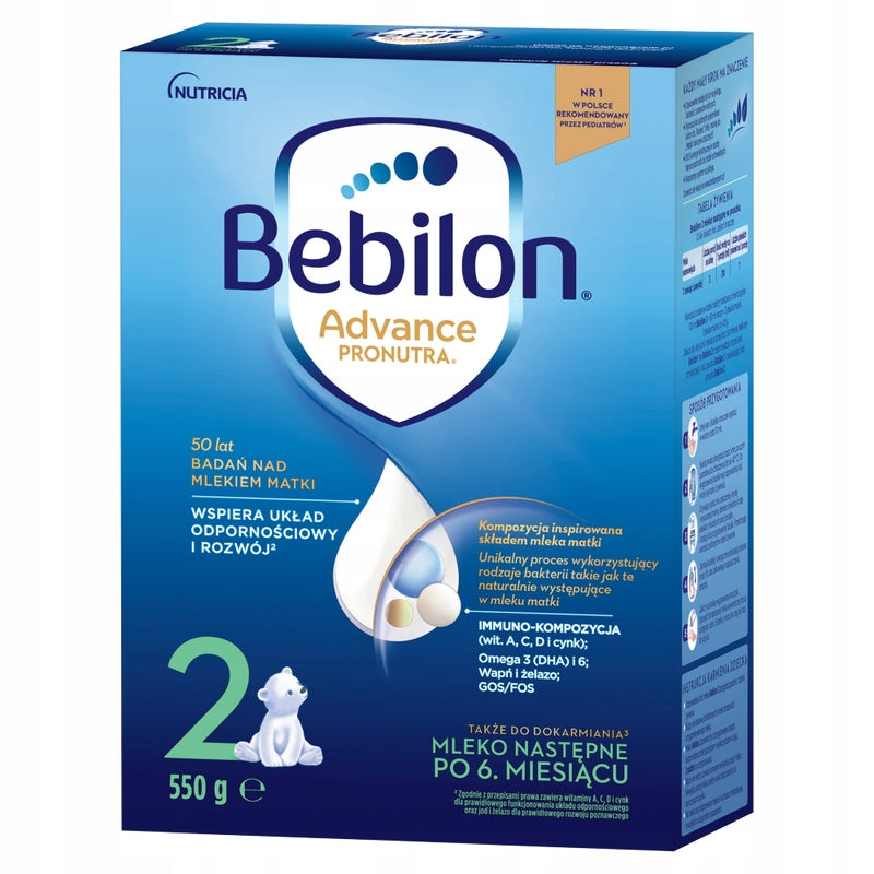 Bebilon Advance Pronutra 2 milk after 6 months 550 g Brand Bebilon