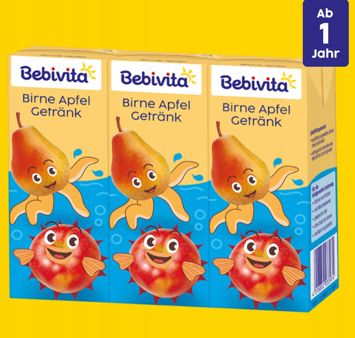 Bebivita drink apple and pear 3pcs x 200ml