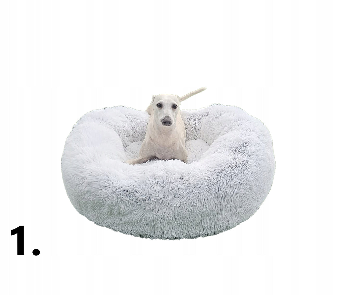 Bed Cloud for Dog and Cat Shaggy 80 Removable Cover Silver Brand Lagram