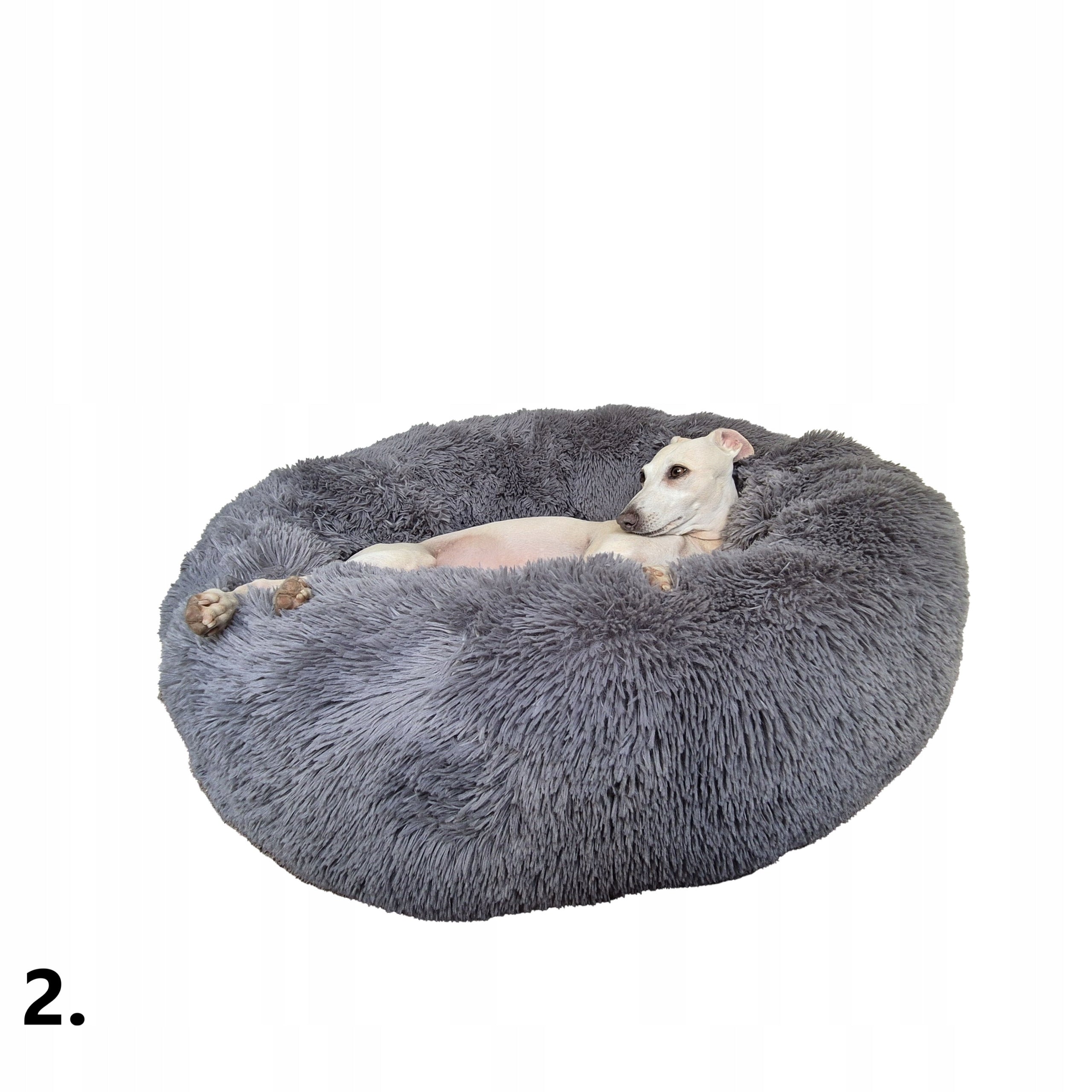 Bed Cloud for Dog and Cat Shaggy 80 Removable Cover Silver Model shaggi
