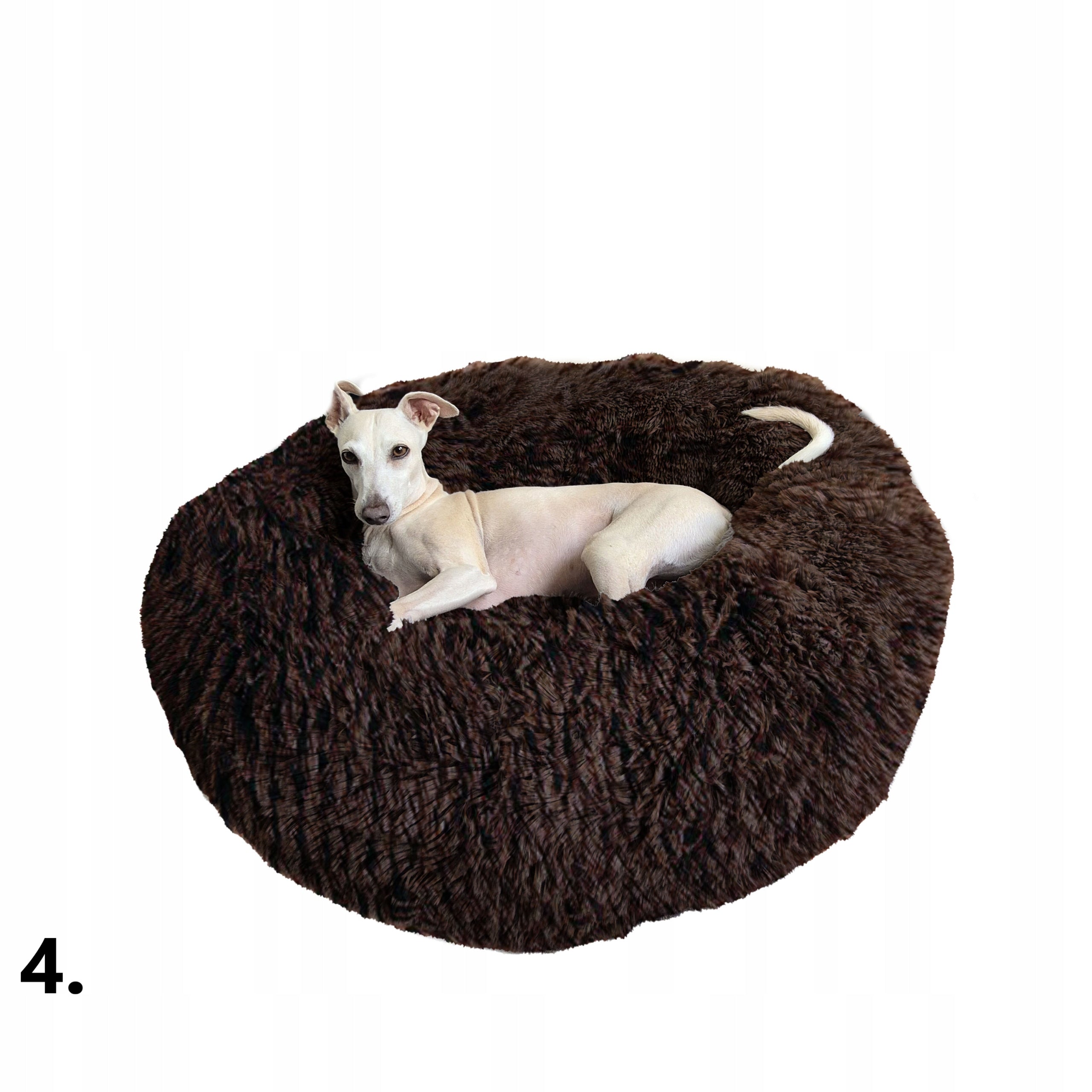 Bed Cloud for Dog and Cat Shaggy 80 Removable Cover Silver Product width 80 cm