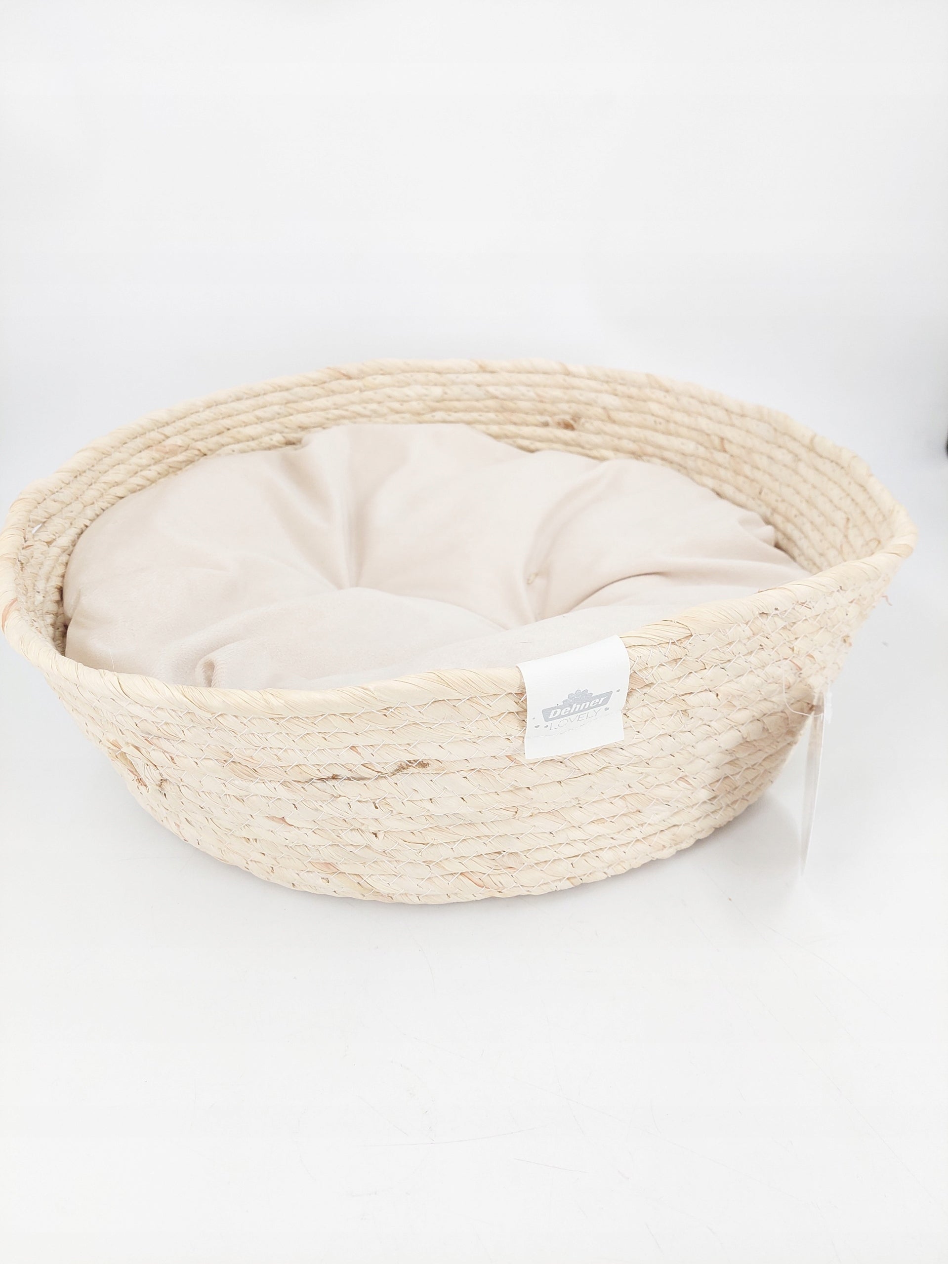 Bed Dehner Premium Lovely white beige Ø45 cm height 13 cm Manufacturer code B0B42W16T5