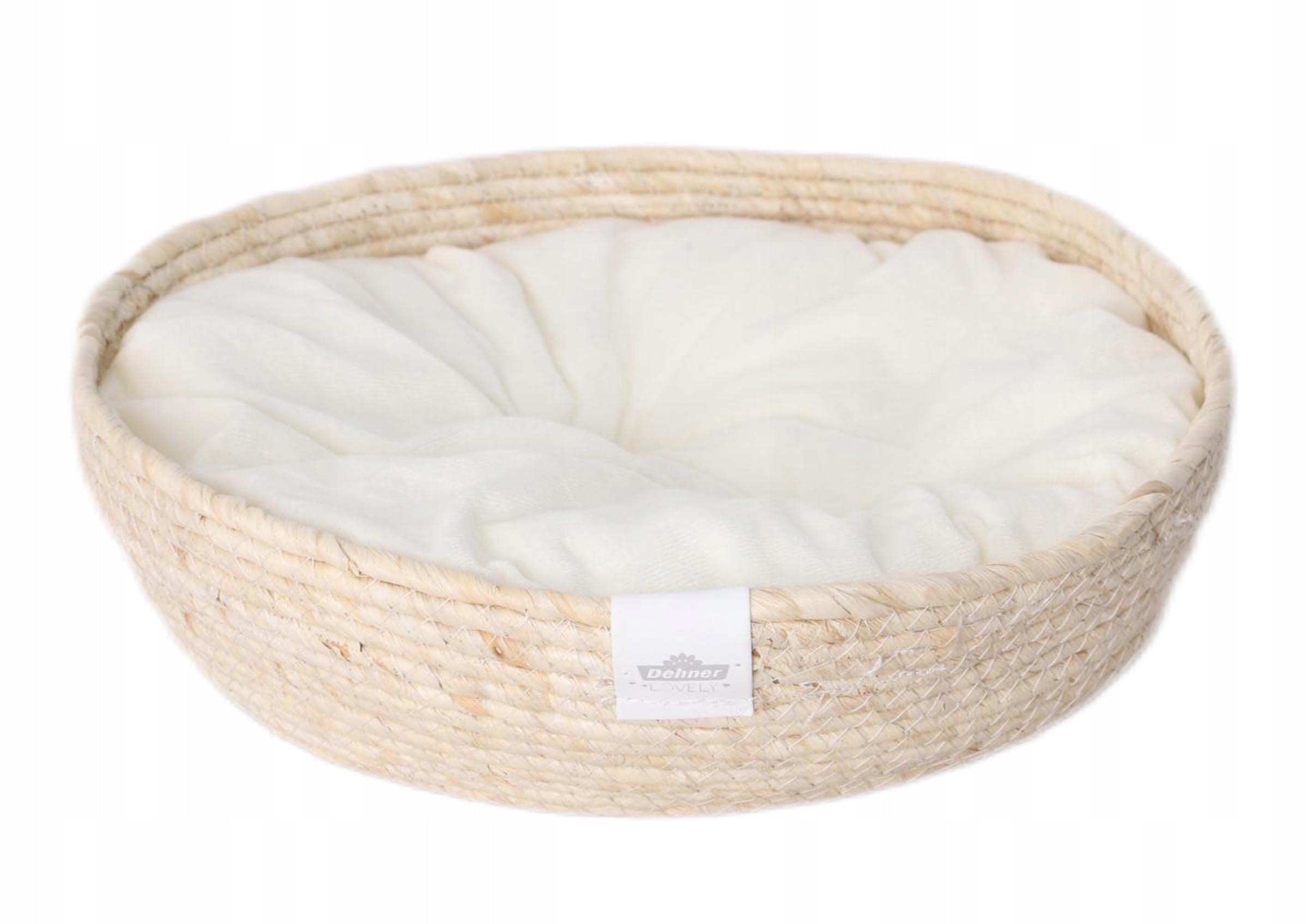 Bed Dehner Premium Lovely white beige Ø45 cm height 13 cm