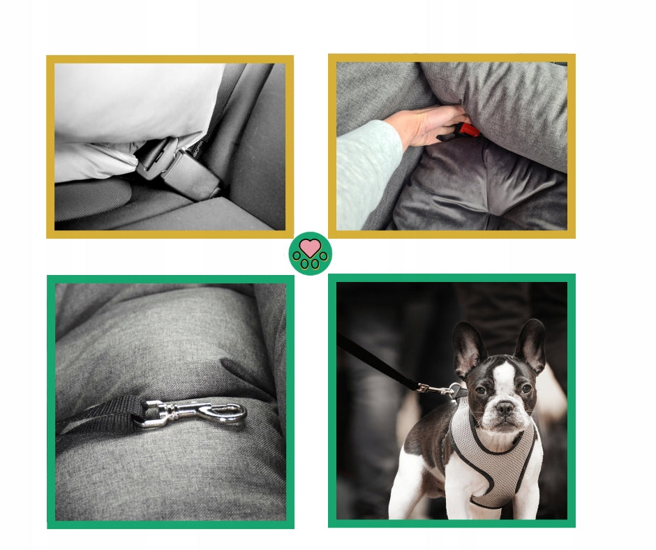 Bed - EXCLUSIVE LINE dog car seat with leash Manufacturer code LEG-FOT-EXCLUSIVE