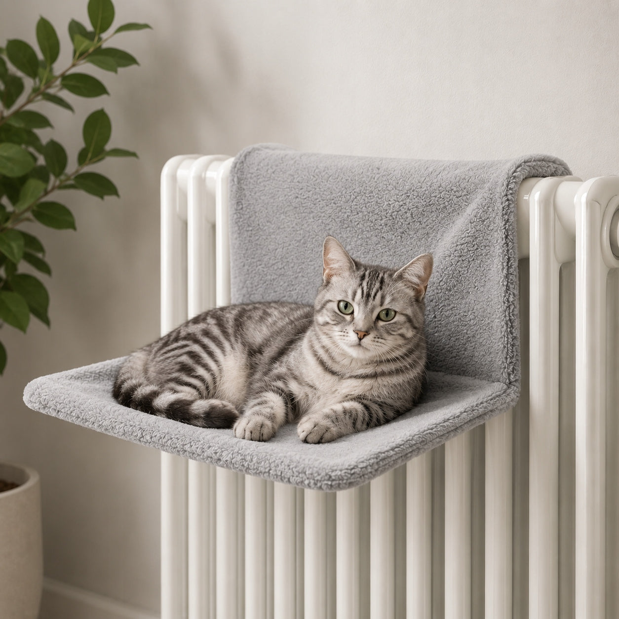 Bed Hanging for Calorifer HAMMOCK FOR Cat Heater 45x30cm Grey Product width 30 cm