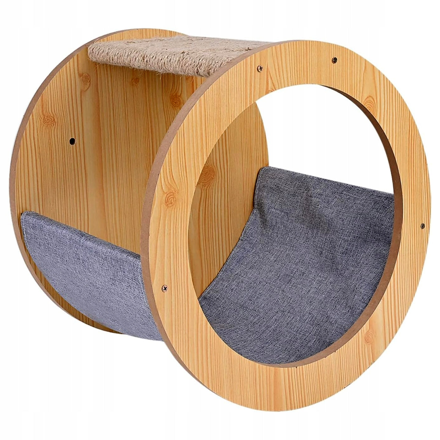 Bed booth cat house to hang on the wall wooden scratching post Length 29.5 cm