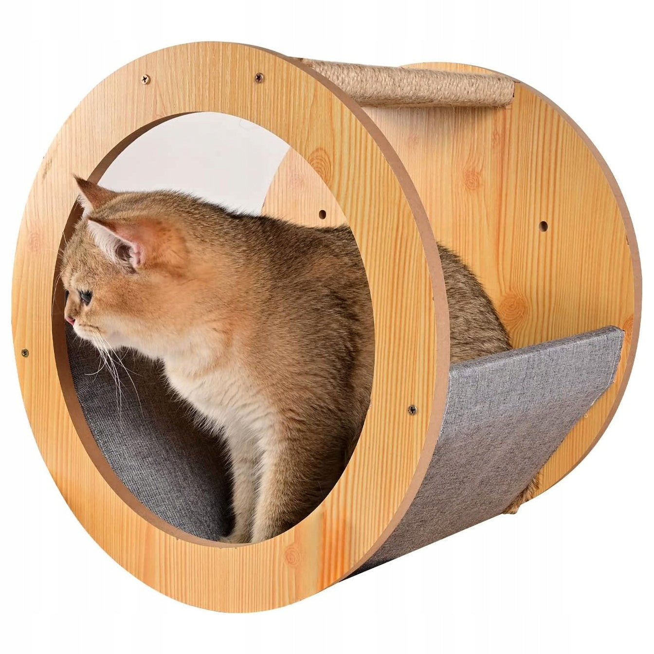 Bed booth cat house to hang on the wall wooden scratching post