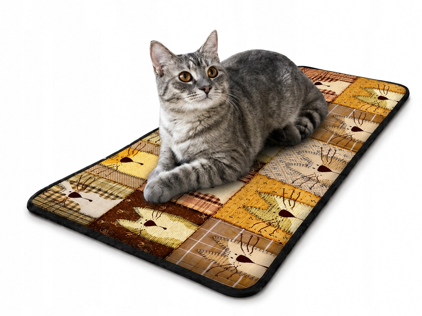 Bed cat pillow for window sill, parapeciak XXL with print - Pexeso